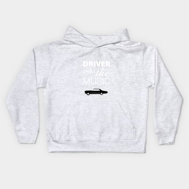 Supernatural Driver Picks the Music Kids Hoodie by OutlineArt